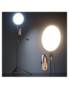 Luz de Anillo LED 10.5" Weilisi con Trípode 69" y Soporte