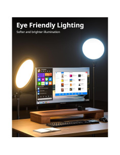 Luz de Anillo Profesional UBeesize 6500K con Soporte y Control Remoto 2