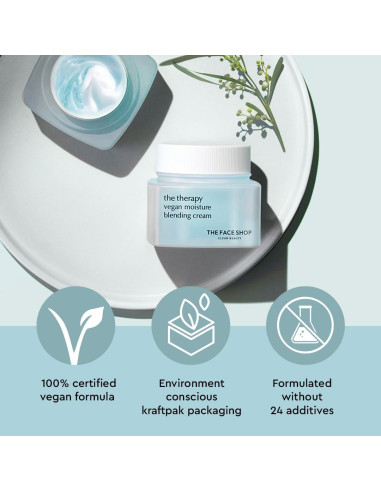 Crema Hidratante Vegana 2-en-1 THE FACE SHOP 60 ml