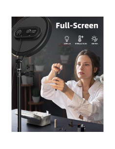 Anillo de Luz Grande TODI 200 cm con Soporte y Control Remoto 2