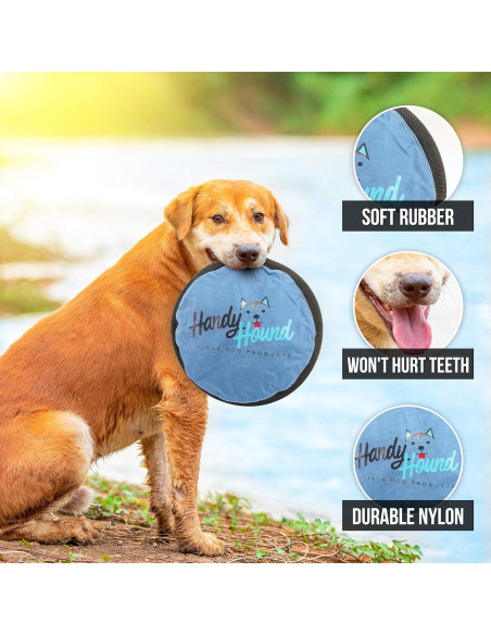 Frisbee para Perros Handy Hound - Disco Suave Flotante 24cm