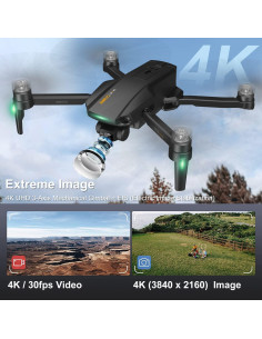 Dron GPS MUHOSE M10 Ultra 4K con cámara EIS y 4 km de alcance 2