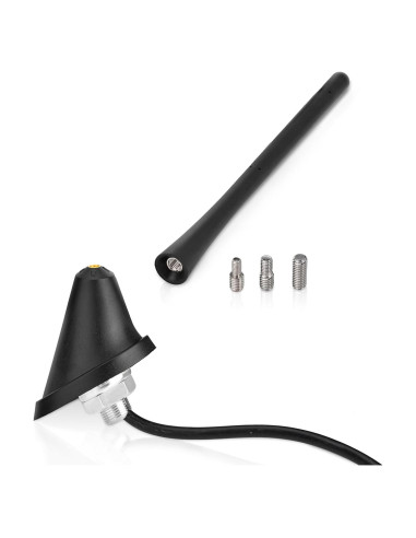 Antena de Radio Eightwood para Coche 17.78cm FM AM con Base