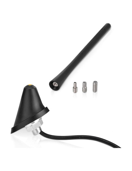 Antena de Radio Eightwood para Coche 17.78cm FM AM con Base