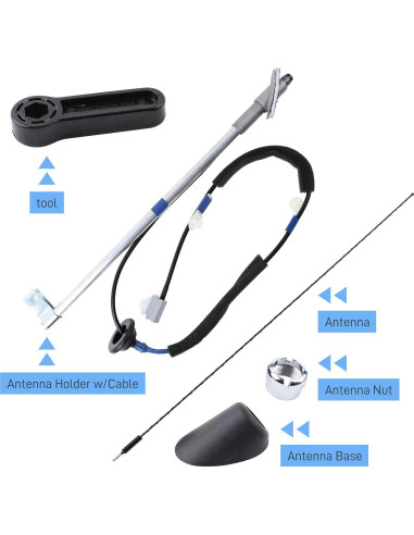 Manual de Antena Toyota Tacoma 2005-2015 - Soporte y Cubierta