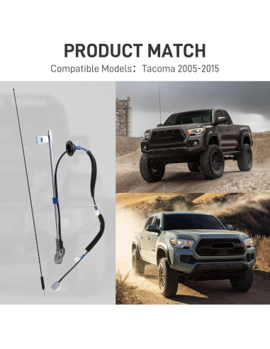 Manual de Antena Toyota Tacoma 2005-2015 - Soporte y Cubierta