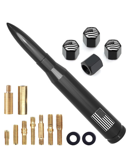 Antena de Camión Engirette 140 mm con Tapas de Válvula Neumático