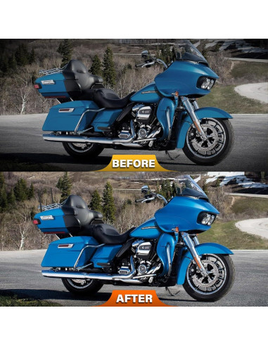 Paquete de 2 Antenas Espirales 17.78 cm GRUOIZ para Harley 1998-2024