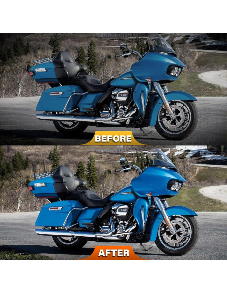 Paquete de 2 Antenas Espirales 17.78 cm GRUOIZ para Harley 1998-2024