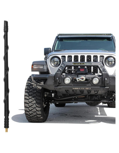 Antena corta KSaAuto 33 cm para Jeep Wrangler Gladiator 2007-2025