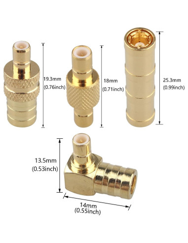 Adaptador DAB para Coche Futheda SMB a SMA 4PCS