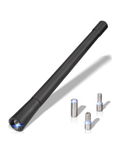 Antena de Vehículo Eightwood 17.5 cm Flexible con Adaptadores