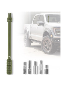 Antena de Camión RECON 10" Verde Militar de Aluminio