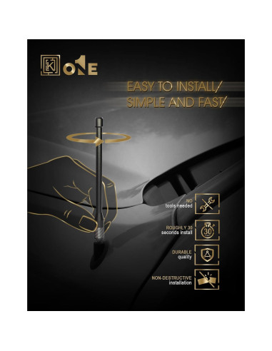 Antena de Caucho KEYO1E 20.1 cm para GMC Sierra 3500 2006-2024