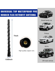 Antena Espiral para Auto Ohleats 17.78 cm Impermeable 2