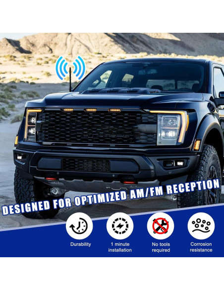 Antena Espiral para Auto Ohleats 17.78 cm Impermeable