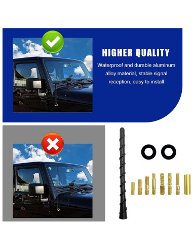 Antena Espiral para Auto Ohleats 17.78 cm Impermeable