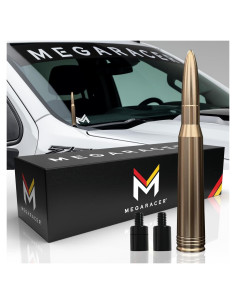 Antena Dorada Mega Racer 5.5" para Chevrolet Silverado 1999-2024