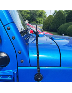 Antena corta KSaAuto 33 cm para Jeep Wrangler Gladiator 2007-2025 2