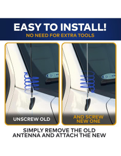 Antena de Coche TN TrunkNets para Ford F150 2009-2024 38cm 2