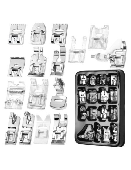 Conjunto de 16 Prensatelas para Máquina de Coser AnoleAir