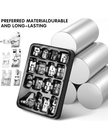 Conjunto de 16 Prensatelas para Máquina de Coser AnoleAir