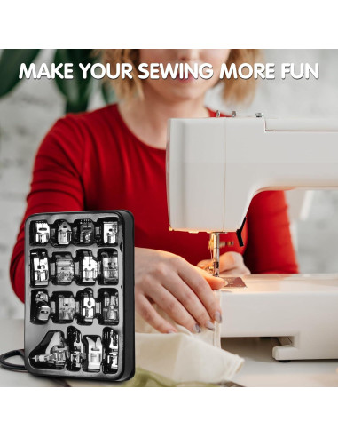 Conjunto de 16 Prensatelas para Máquina de Coser AnoleAir