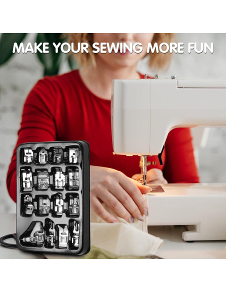 Conjunto de 16 Prensatelas para Máquina de Coser AnoleAir