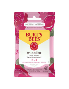 Toallitas Faciales Micelares Burt's Bees 10 Unidades Agua de Rosa