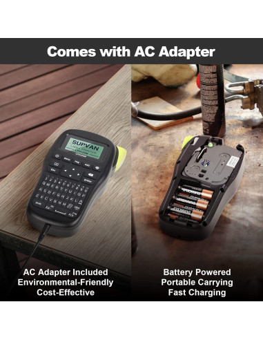 SUPVAN LP5120M Máquina de Etiquetas Térmica con 4 Cintas