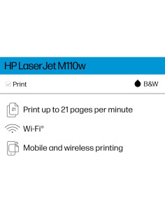 Impresora Inalámbrica HP LaserJet M110w - Compacta y Rápida 2