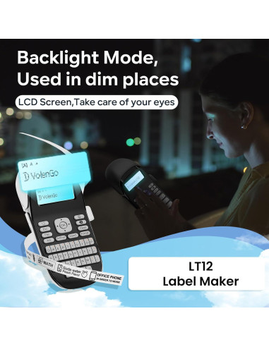 Etiquetadora Portátil VolenGo LT12 Bluetooth 12mm Recargable