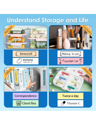 Etiquetadora Portátil VolenGo LT12 Bluetooth 12mm Recargable