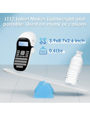 Etiquetadora Portátil VolenGo LT12 Bluetooth 12mm Recargable