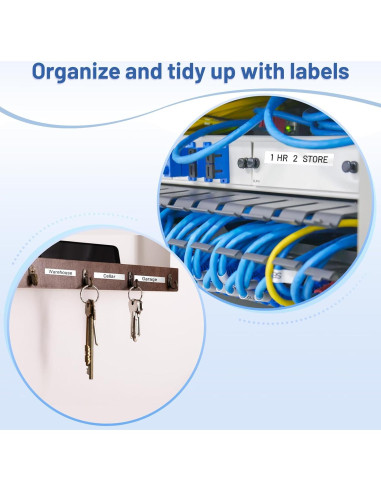 20 Cintas de Etiqueta VolenGo TZe-231 12mm Laminadas Blancas