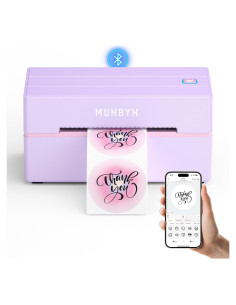 Impresora Térmica de Etiquetas MUNBYN 130B Bluetooth 4x6