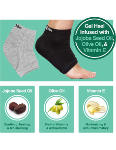 Calcetines Hidratantes ZenToes para Hombre - Algodón con Gel 2