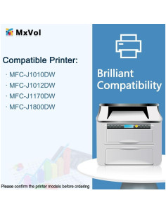 Cartuchos de Tinta Negra MxVol LC401XL Compatibles 2 Piezas 2