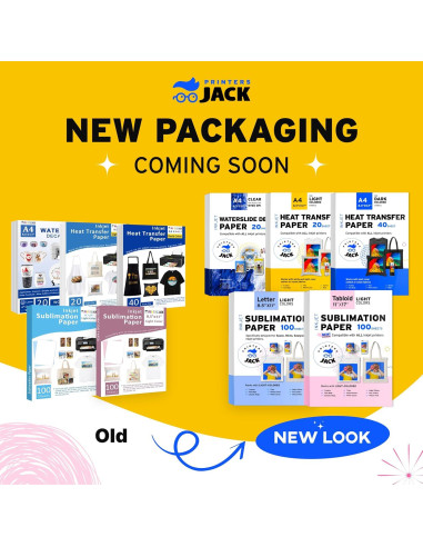 Papel de Sublimación Printers Jack A4 100 Hojas 21x29.7cm