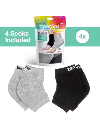 Calcetines Hidratantes ZenToes para Hombre - Algodón con Gel