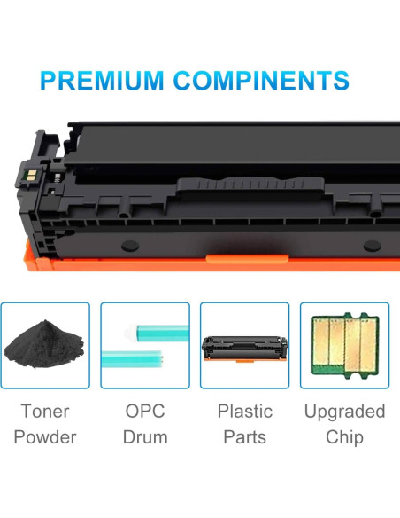 Cartucho de Tóner Negro CLYWENSS TN760 Alto Rendimiento 4-Pack