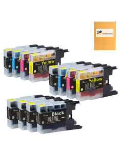 Cartuchos de tinta F FINDERS&CO LC75 para Brother - 12 unidades