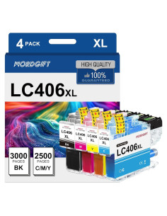 Cartuchos de tinta compatibles WORDGIFT LC406XL para Brother