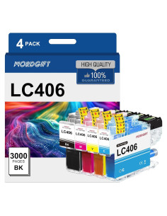 Cartuchos de tinta compatibles WORDGIFT LC406 para Brother