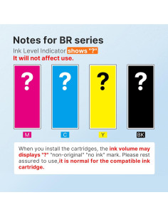 Cartuchos de tinta E-Z Ink LC3037XXL compatibles para Brother 2