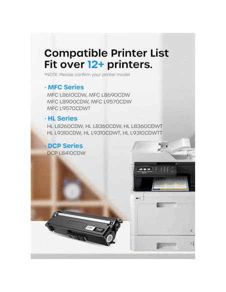 Cartucho de Tóner Reemplazo Timink TN433 TN436 4 Pack BK/C/M/Y