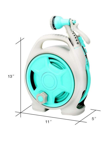 Carrete de Manguera Retráctil YEFA 15,24 m con Boquilla 6 Funciones