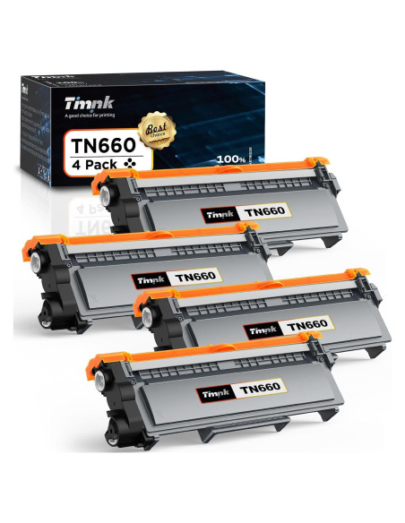 Cartucho de Tóner Negro Timink TN660 Alto Rendimiento 4 Unidades