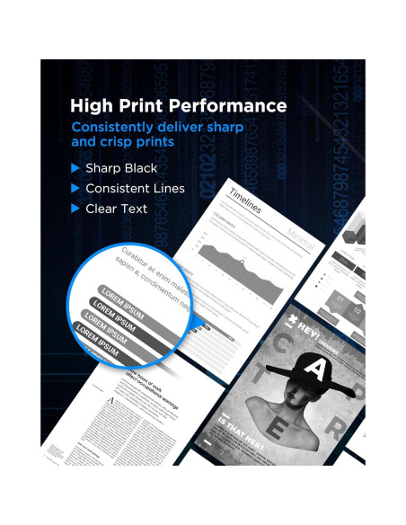 Cartucho de Tóner Negro Timink TN660 Alto Rendimiento 4 Unidades