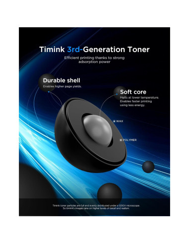 Cartucho de Tóner Negro Timink TN660 Alto Rendimiento 4 Unidades